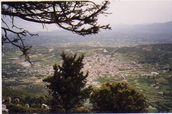 archanes depuis le mont jouchtas